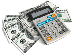Calculator and money